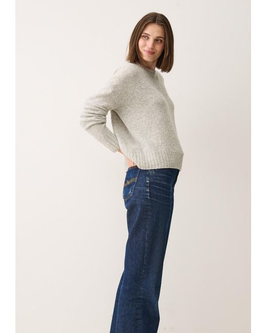 Loop Cashmere Blue Boucle Sweatshirt
