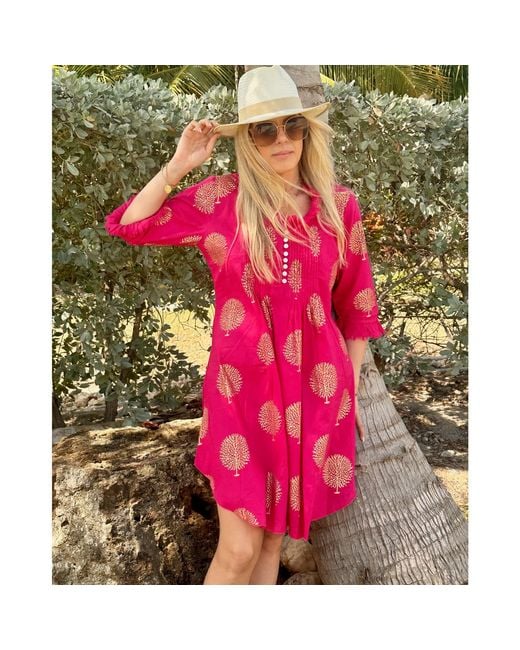 At Last Pink Annabel Cotton Tunic