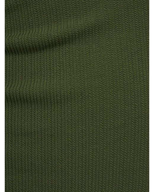 Change of Scenery Green / Neutrals Side Tie High Waist Bottom Olive Textured Stripe