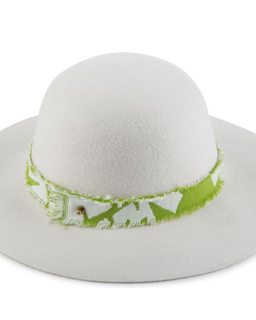 Justine Hats White Felt Boho Hat