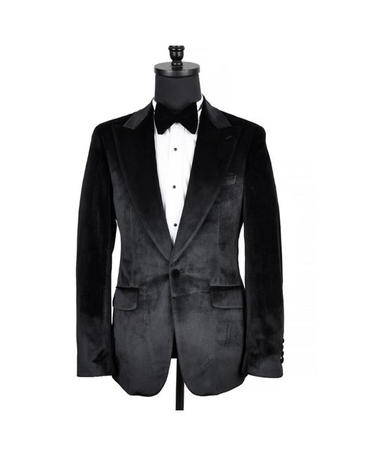 DAVID WEJ Black Maison Velvet Blazer – for men