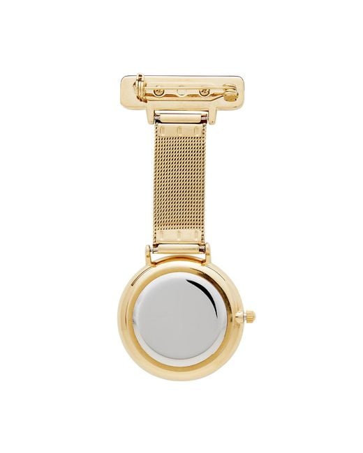 Bermuda Watch Company Green Annie Apple Aurora Glitter Mesh Nurse Fob Watch