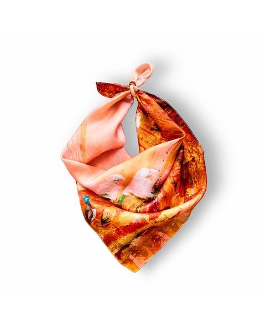 Josie's Editions Orange Crimson Currents Classic Square