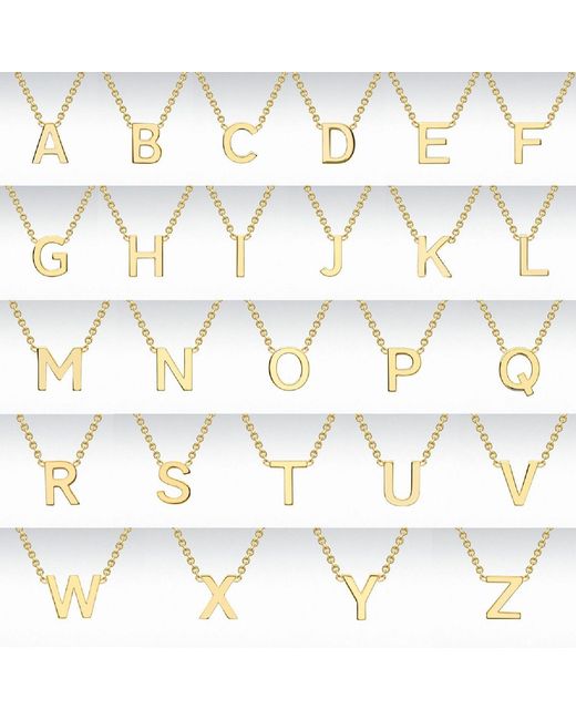 Posh Totty Designs Metallic Petite Gold Fine Initial Bracelet