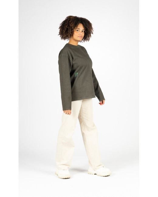 Achilles and the Tortoise Green Long Sleeve Tee Forest for men