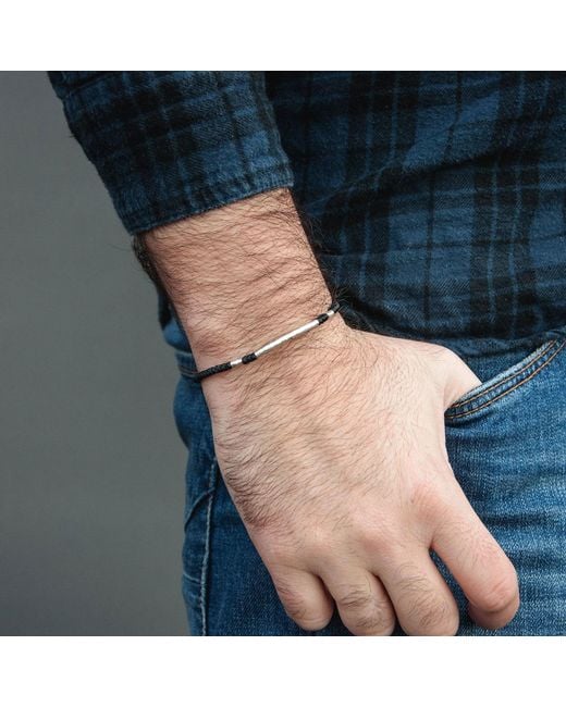Harbour Uk Black Little Björn Rope Bracelet for men