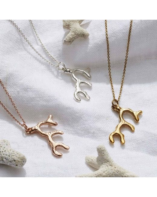 Posh Totty Designs Metallic Coral Necklace for men