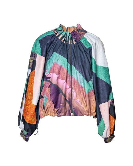 ARTISTA Blue Ivy Printed Zipped Jacket