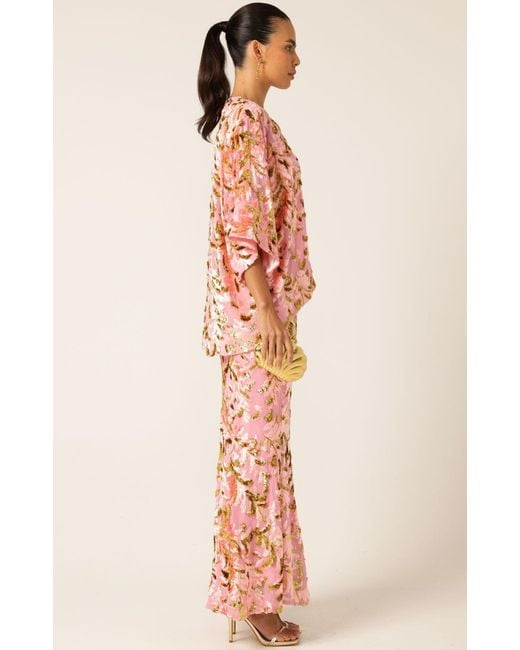 SACHA DRAKE Red Blossom Kimono