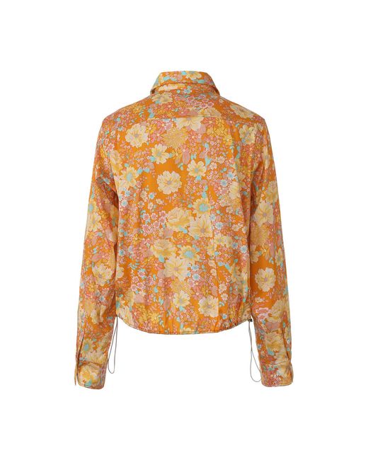 FRONT ROW SHOP Brown Daisy Shapeable Shirt