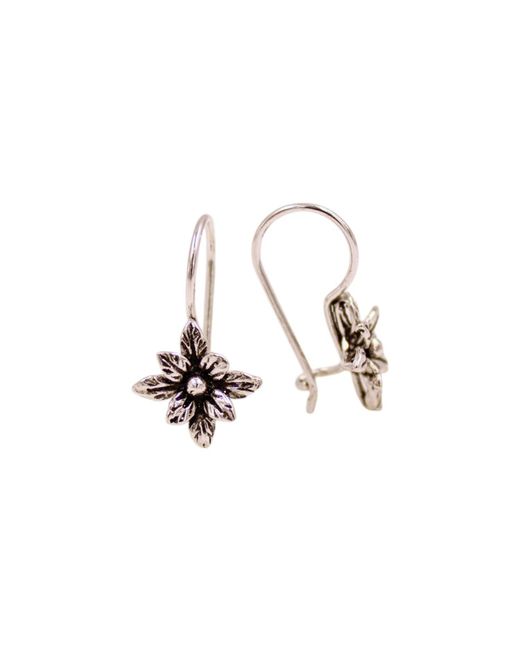 1610Istanbul Metallic Istanbulite Floral Earrings