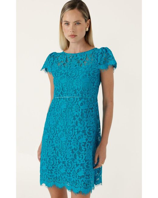 SACHA DRAKE Blue Lucinda Shift Dress