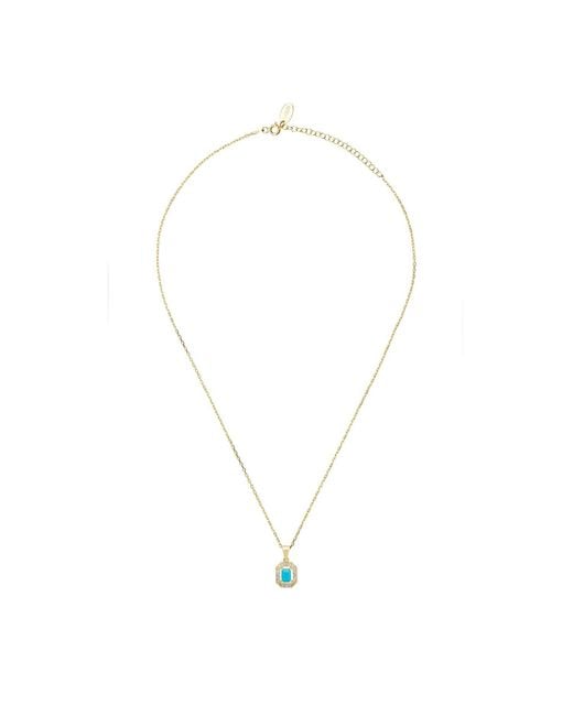 Latelita London Blue Whistledown Gemstone Pendant Necklace
