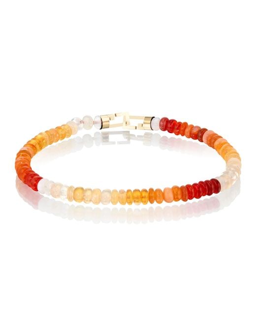 C. Grassi Red Fire Mountain Opal Bracelet With Solid Clasp for men