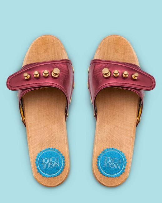 Nique Forde Pink Mulberry Georgie Sandals
