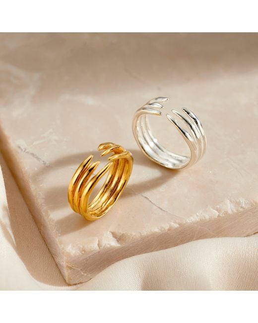 Posh Totty Designs Metallic Talon Open Ring