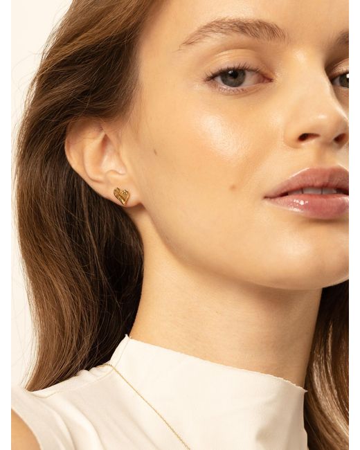 EVA REMENYI Metallic Amore Earrings 14K