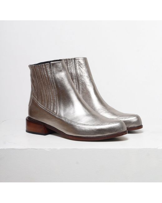 Mafalda Metallic Cordelia Ankle Boots