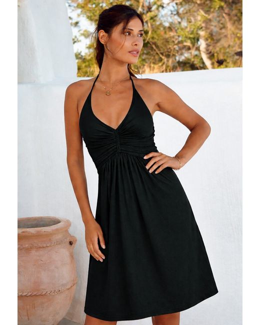 Chic by Lirette Black Short Halter Dress Natural