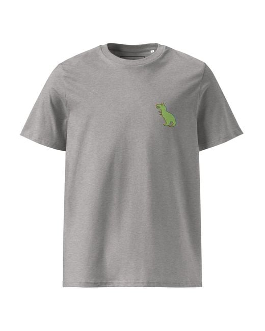 Anchor and Crew Gray Heather T-Rex Snap Dancin' for men