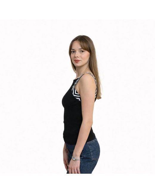 Nuvv Collection Black Wide Strap Tank Top