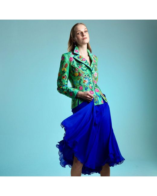 Beatrice von Tresckow Green Aqualime Secrets Of Eden Cormor Revere Jacket