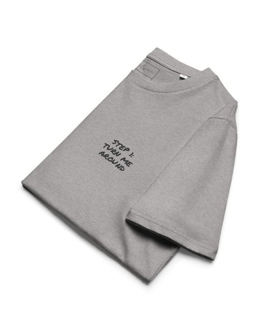 Anchor and Crew Gray Heather Actually Nevermind Annotations Organic Cotton T-Shirt