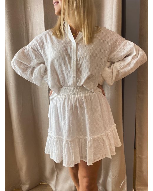 Lula-Ru White Ida Cotton Shirt