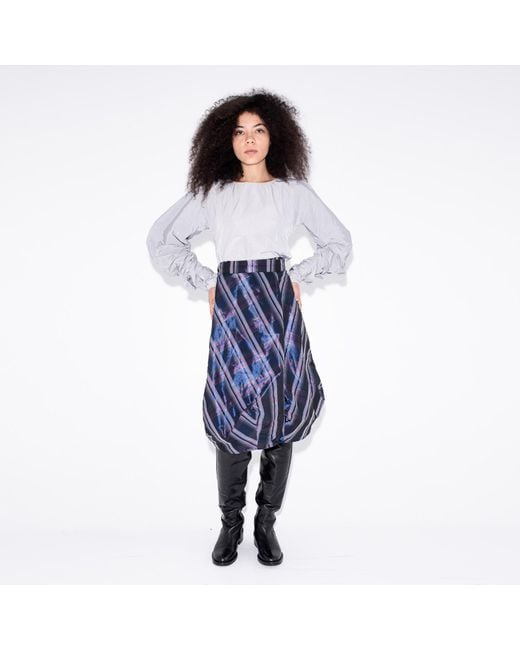 Bianca Popp Blue Wrapped Skirt