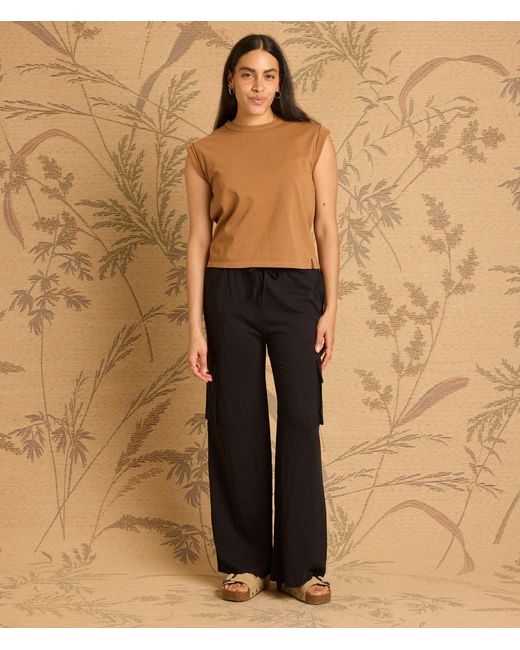 Known Supply Black Organic Cotton Cargo Pants