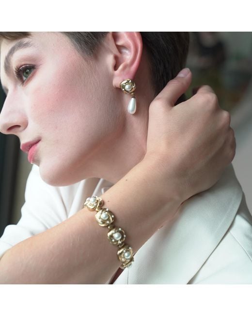 Retro Chic Metallic Canary Bracelet
