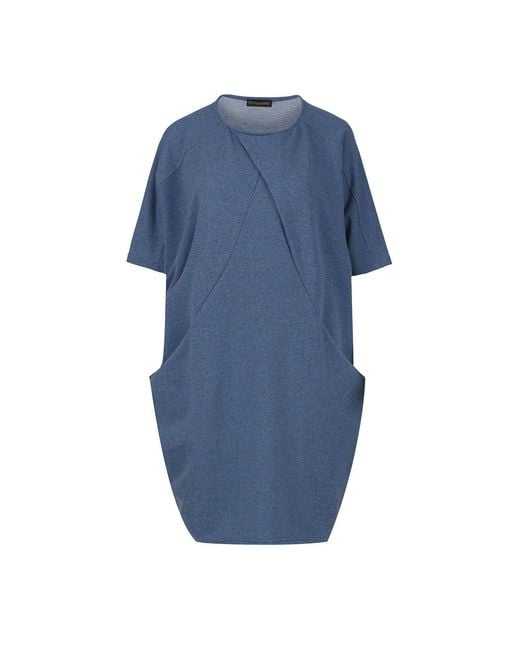 Conquista Blue Melange Batwing Dress