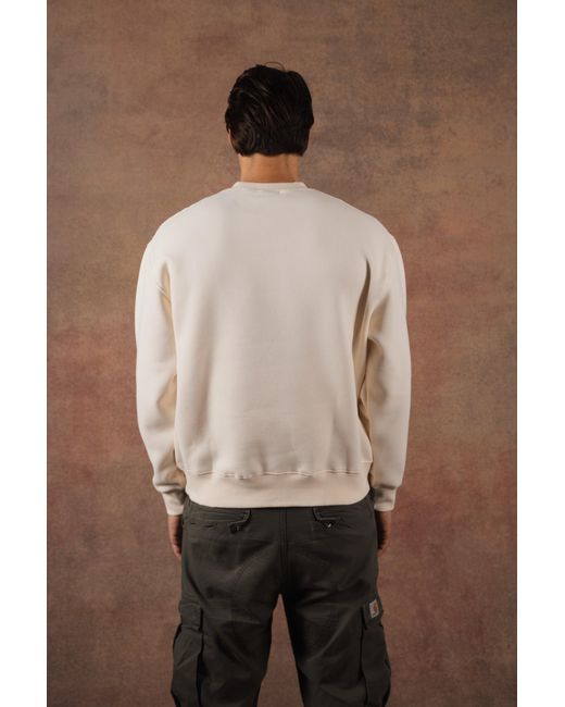 FELLA SWIM Natural Neutrals Gavan Oversized Camo Crewneck Sweater for men