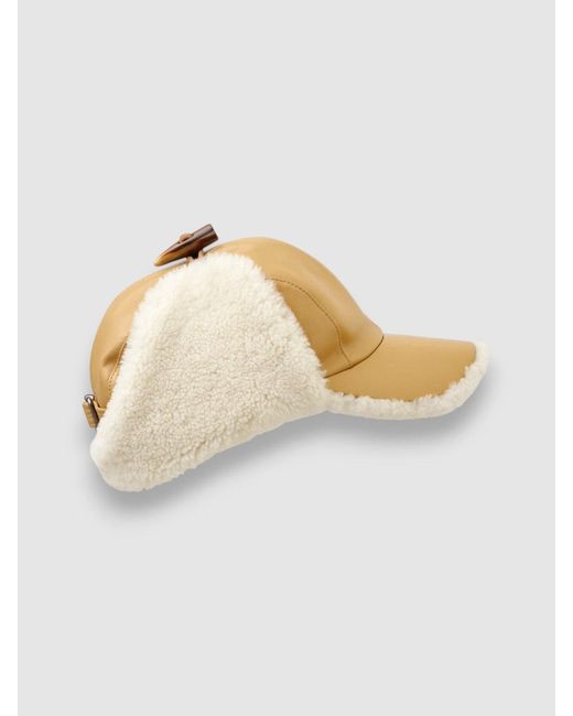 Mister Miller - Master Hatter Metallic Neutrals Bailey Shearling Driving Cap