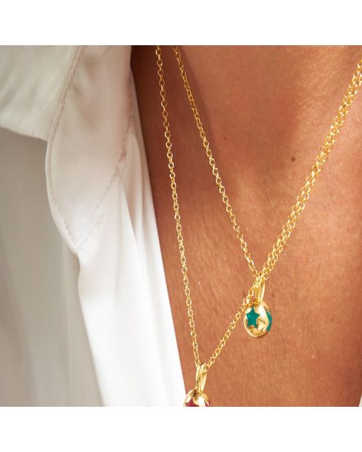 Myrto Katramadou Jewellery White Melina Pendant Angel, Heart, Trefoil, Star
