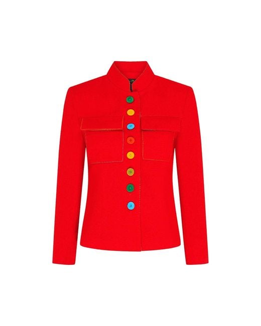 Beatrice von Tresckow Red Tessie Cotton Jacket