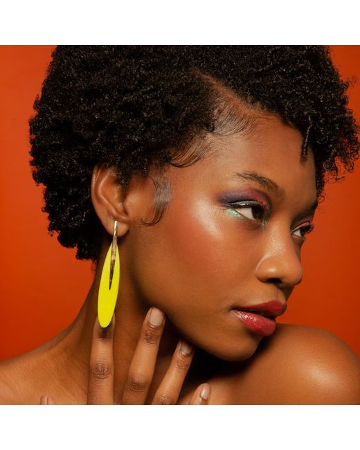 Babaloo Multicolor Neon Spear Statement Earrings