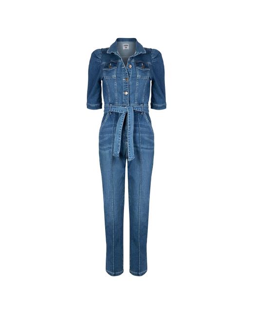 Donna Ida Blue Sophie The Nipped In Tailored Jumpsuit