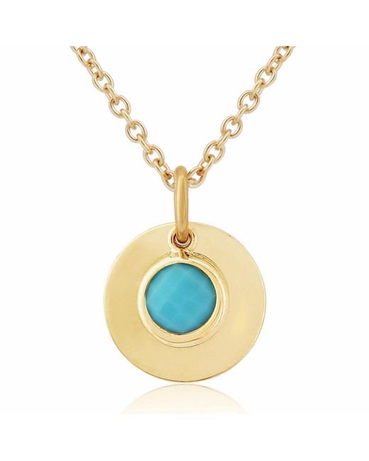 Auree Jewellery Metallic Bali 9Ct December Birthstone Necklace