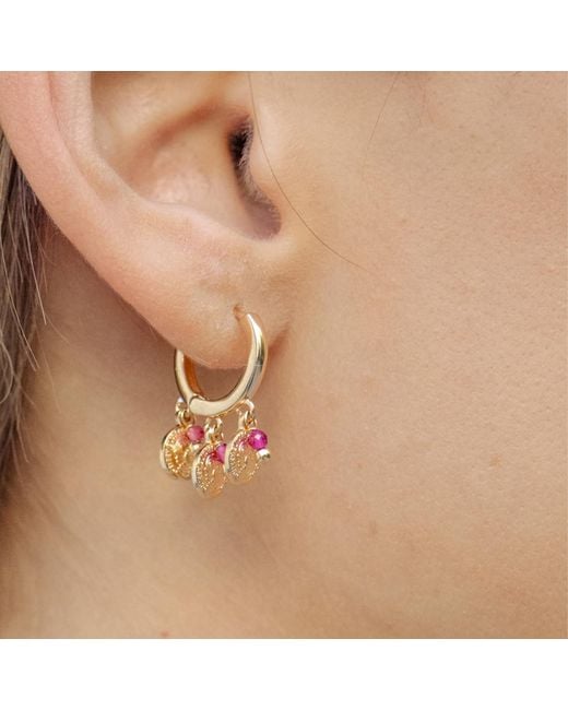 Marcia Moran Metallic Zola Huggie Earrings