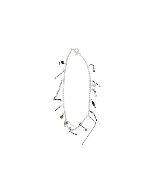 Vicki Sarge Black Party Twisted Crystal Necklace