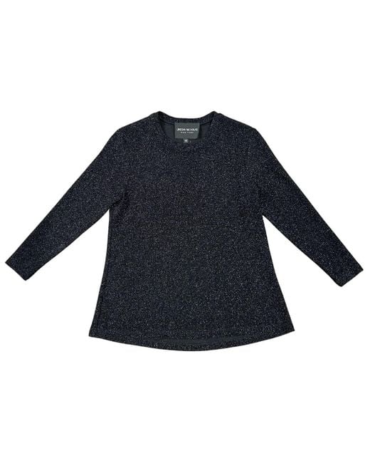 Lindsay Nicholas New York Blue Disco Glitter Bracelet Sleeve Top