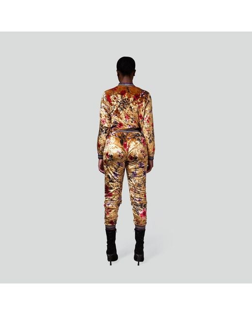 Maui X Lolita Metallic Goddess Floral Velour Tracksuit