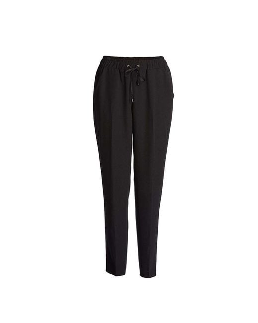 Conquista Black Crepe Pants By