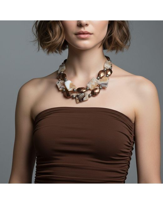 Jaredjamin Black Neutrals Rocky Mountain Necklace