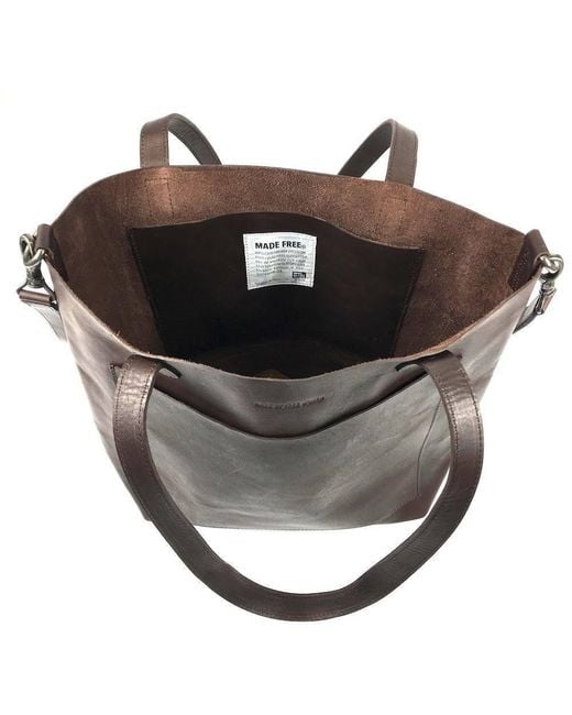 Made Free Brown Day Tote Leather Medium
