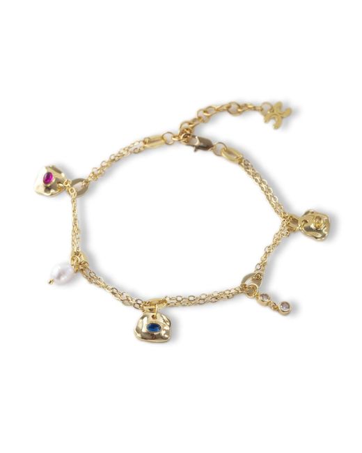 Classicharms Metallic Iris Gemstone Charm Anklet
