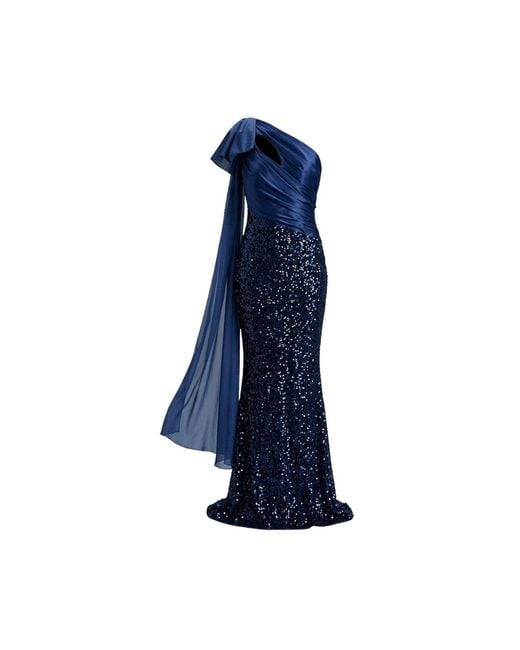 GLAM ON YOU Blue Frances Gown