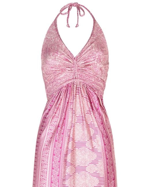 Chic by Lirette Pink Halter Dress Guna