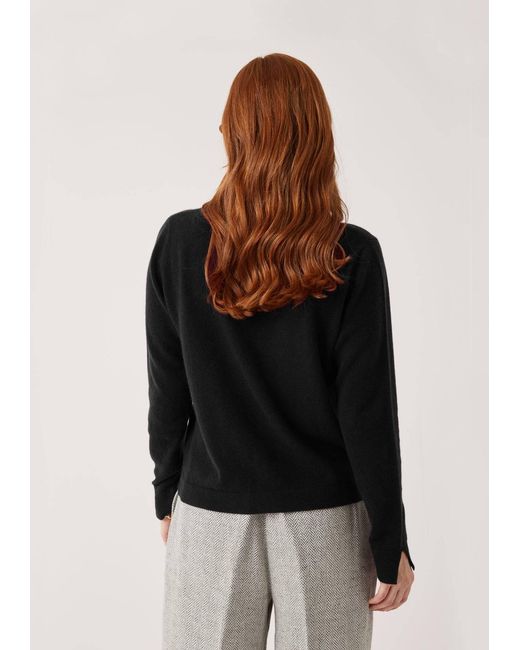 Loop Cashmere Black Knitted Shirt
